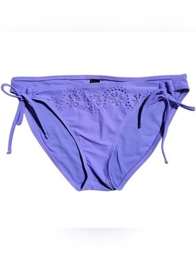 Ninety Six Degrees Laser Cut Lavender Purple Bikini Bottoms Swimsuit Large